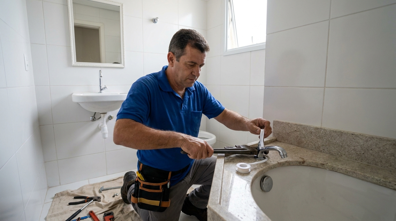 Instalação de torneira de cozinha em São Bernardo do Campo‑SP