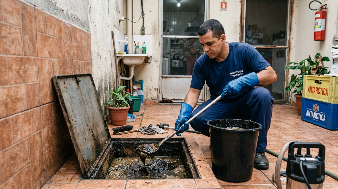 Limpeza de Caixa de Gordura perto de mim em São Bernardo do Campo‑SP